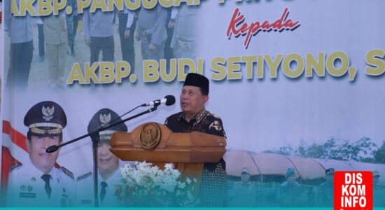 Pisah Sambut Kapolres Rohul, *Bupati Sukiman Kenang AKBP Pangucap Sosok Yang Baik Dan Berprestasi