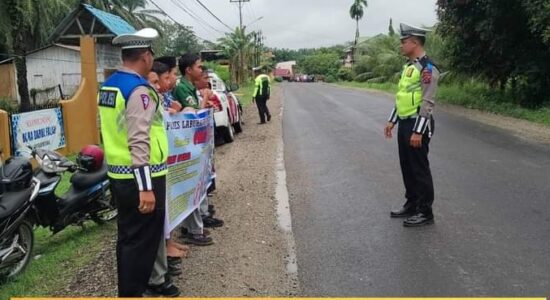 Sat Lantas Polres Labusel Laksanakan Dikmas Lantas ” Wujudkan Wilayah Kamseltibcarlantas “