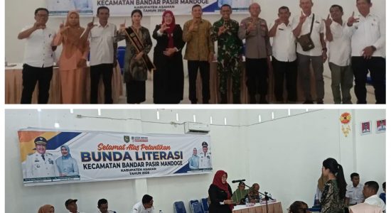Camat BP. Mandoge Melantik Bunda Literasi Kecamatan Bandar Pasir Mandoge