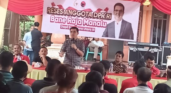 Bane Raja Manalu Anggota DPR RI Dapil Sumatra Utara III Reses Di Desa Huta Bagasan-Asahan