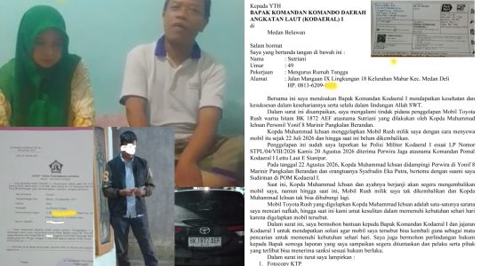 Oknum Marinir Pangkalan Berandan Gelapkan Mobil, Pasutri Di Mabar Menjerit Hilangnya Mata Pencairan, Setelah Lapor ke POM Kini Lapor Ke Dankodaeral I