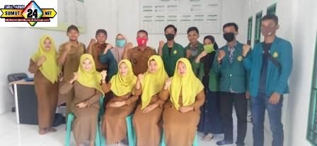 Sugiarto Penghulu Sei Meranti Darussalam Rohil “Gandeng  Mahasiswa KKN  UMR Dalam Pendataan UMKM