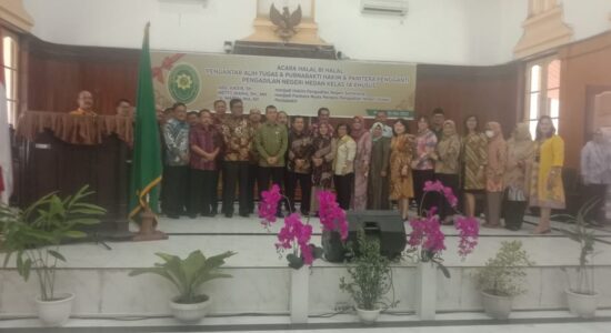 PN Medan Berhalal Bi Halal Sekalian Penghantar Tugas dan Purna Bakti