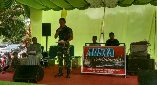 Dandim 0209/LB Letkol Inf Yudi Ardiansaputro S.I.P Sambangi Koramil 12/Lp