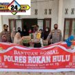 Kapolres Rohul AKBP Taufiq Lukman Nurhidayat ,S.IK ” Awali Masa Tugas Dengan Berbagi