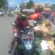 Dinas kesehatan Padang Lawas Berikan Masker Ke Pengguna Jalan Raya