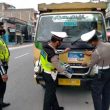 Operasi Yustisi, Sat Lantas Polres Sergai Pasang Stiker Protokol Kesehatan