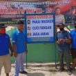 Peduli COVID-19 Humas PT.MIS Mahato,” Gandeng Karang Taruna Maha Karya Mahato Kanan Pasang Plang Protokol Kesehatan