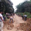 Kades Mompang I – Paluta Beserta Warga Laksanakan Gotong Royong