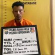 Kapolsek Kepenuhan AKP Dasril ,SH Bersama Perangkat Desa ” Ringkus Pelaku Penyalahgunaan Narkotika Jenis Shabu “