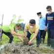Milad BKPRMI Ke-44, Bupati Dan Wabup Labura Tanam Pohon Di Alun alun