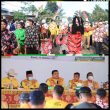Tarian Adat Jawa, Sambut Kedatangan Bupati Labura Dan Rombongan Di Desa Sonomartani