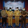 Bupati Rokan Hulu Didampingi Kapolres ,”  Deklarasi Damai Pilkades Serentak Gelombang Ke III Kabupaten Rohul Tahun 2021