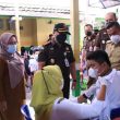 Wabup Labura Dan Kajari Tinjau Adhyaksa Peduli Vaksinasi Di Puskesmas Aek Kanopan.