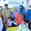 Launching Vaksinasi Anak di Marbau, Bupati Pastikan Vaksin Aman dan Halal
