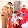 Wakil Bupati Tinjau Pelaksanaan Vaksinasi di SDN 115476 Rantau Selamat