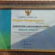 Kabupaten Labuhanbatu Utara Raih Juara III atas Kinerja Pencegahan Stunting Terintegrasi