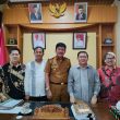 BUPATI NIAS BARAT KHENOKI WARUWU MENERIMA KUNJUNGAN BPHMS BNKP PERIODE 2022-2027