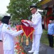 Wabup Labura H Samsul Tanjung Pimpin Upacara Penurunan HUT RI Ke-77