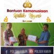 Kapolsek Kabun AKP Aguswandi ,SH .MH Serahkan Bansos Pada Masyarakat Terdampak Bahan Pokok Penting