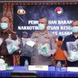 Polres Asahan Musnahkan 9,9 Kg Sabu dan 827 Vape Narkotika, Selamatkan 10.750 Jiwa